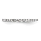 14K White Gold 1/3 carat Complete Diamond Wedding Band