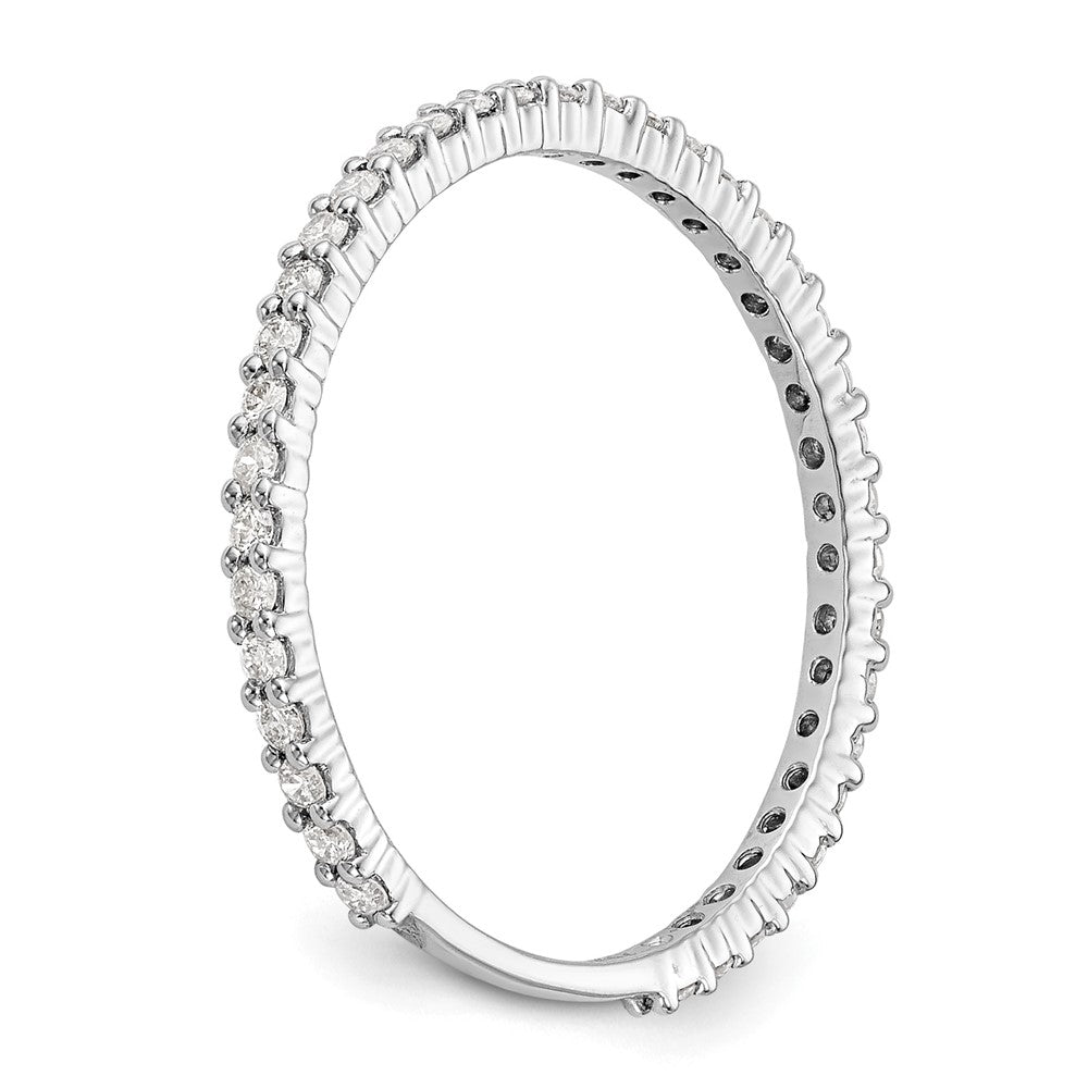 14K White Gold 1/3 carat Complete Diamond Wedding Band