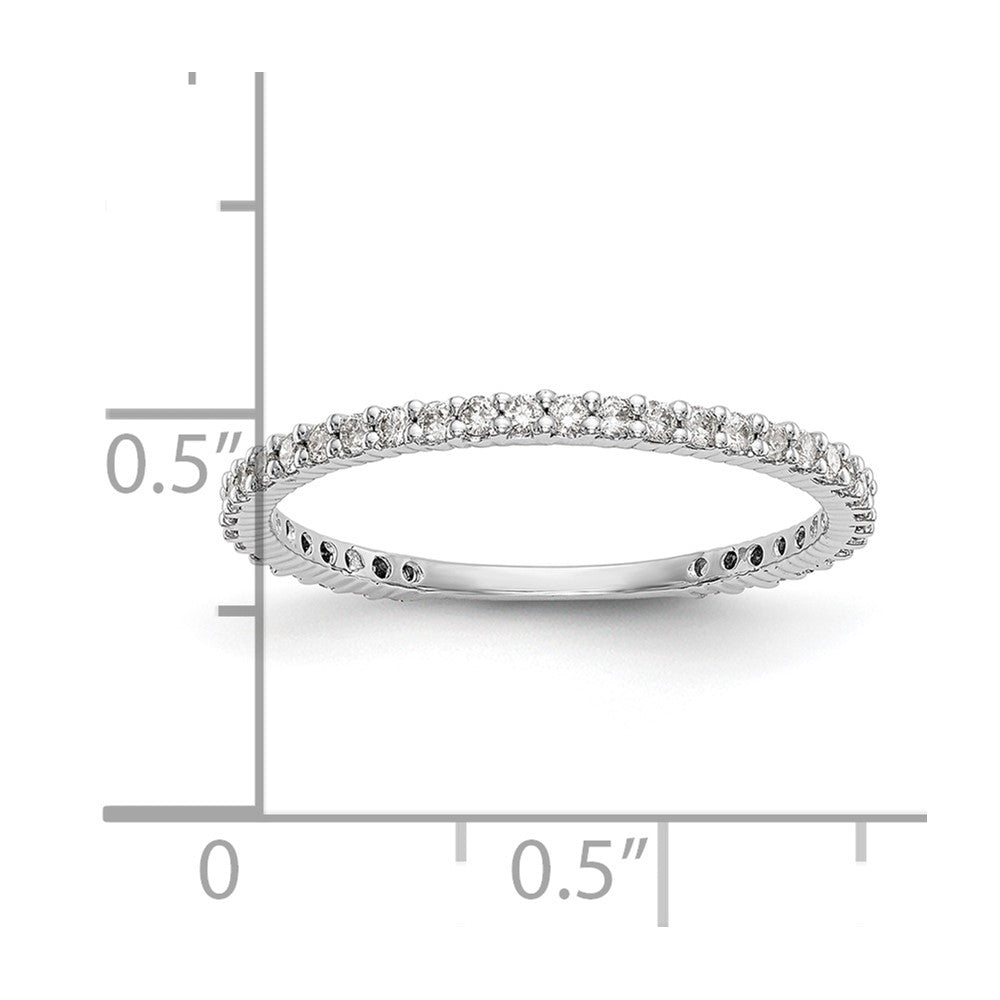 14K White Gold 1/3 carat Complete Diamond Wedding Band