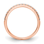14K Rose Gold Diamond Band