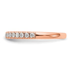 14K Rose Gold Diamond Band