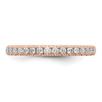 14K Rose Gold Diamond Band