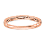 14K Rose Gold Diamond Band