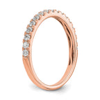 14K Rose Gold Diamond Band