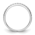 14k White Gold 3/8 carat Lab Grown Diamond VS/SI+ G+ Complete Band