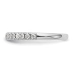 14k White Gold 3/8 carat Lab Grown Diamond VS/SI+ G+ Complete Band