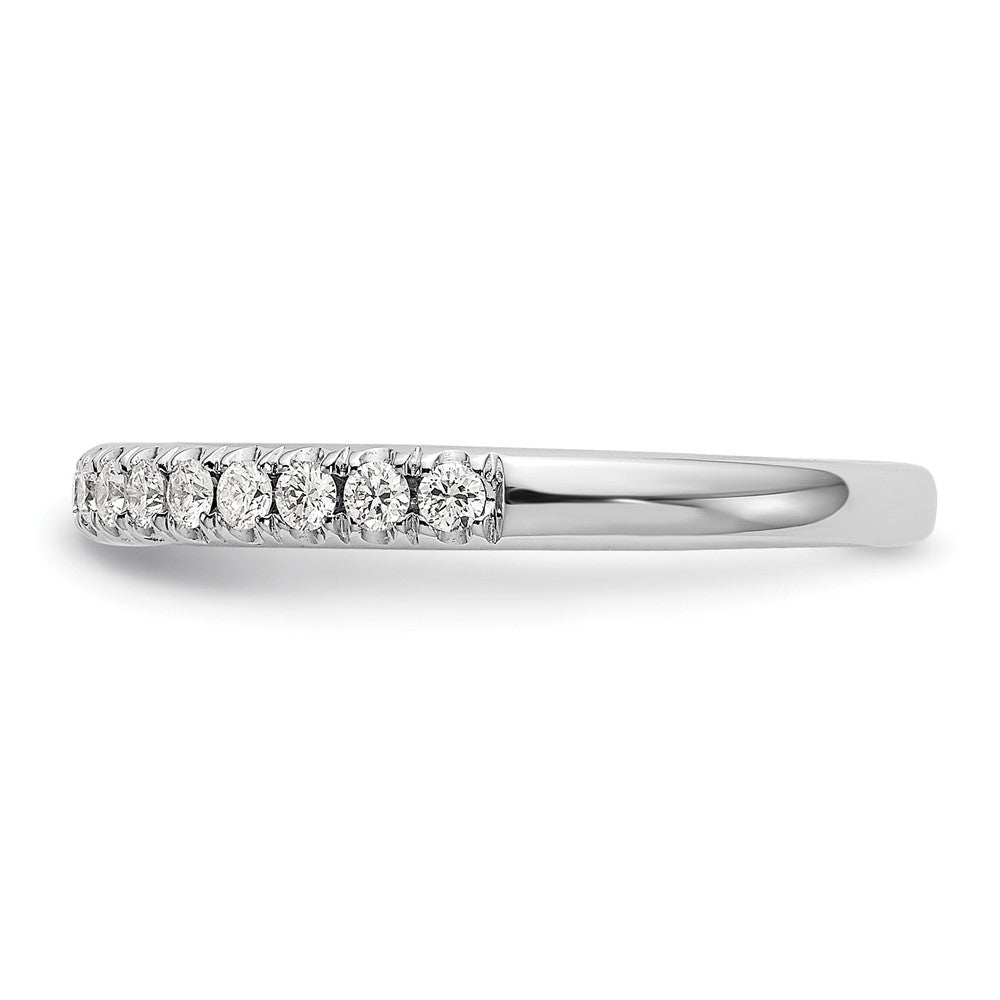 14K White Gold 3/8 carat Complete Round Diamond Band