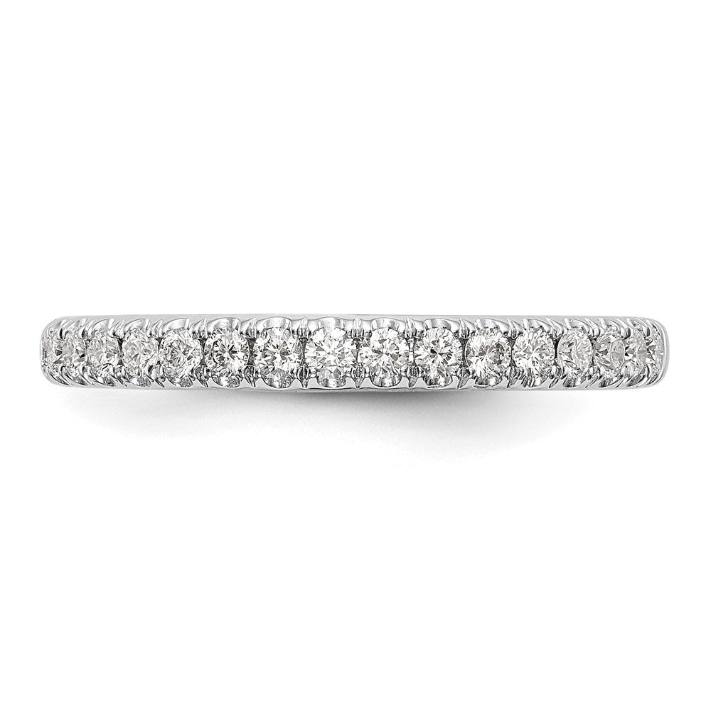 14k White Gold 3/8 carat Lab Grown Diamond VS/SI+ G+ Complete Band