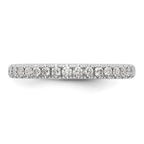 14k White Gold 3/8 carat Lab Grown Diamond VS/SI+ G+ Complete Band