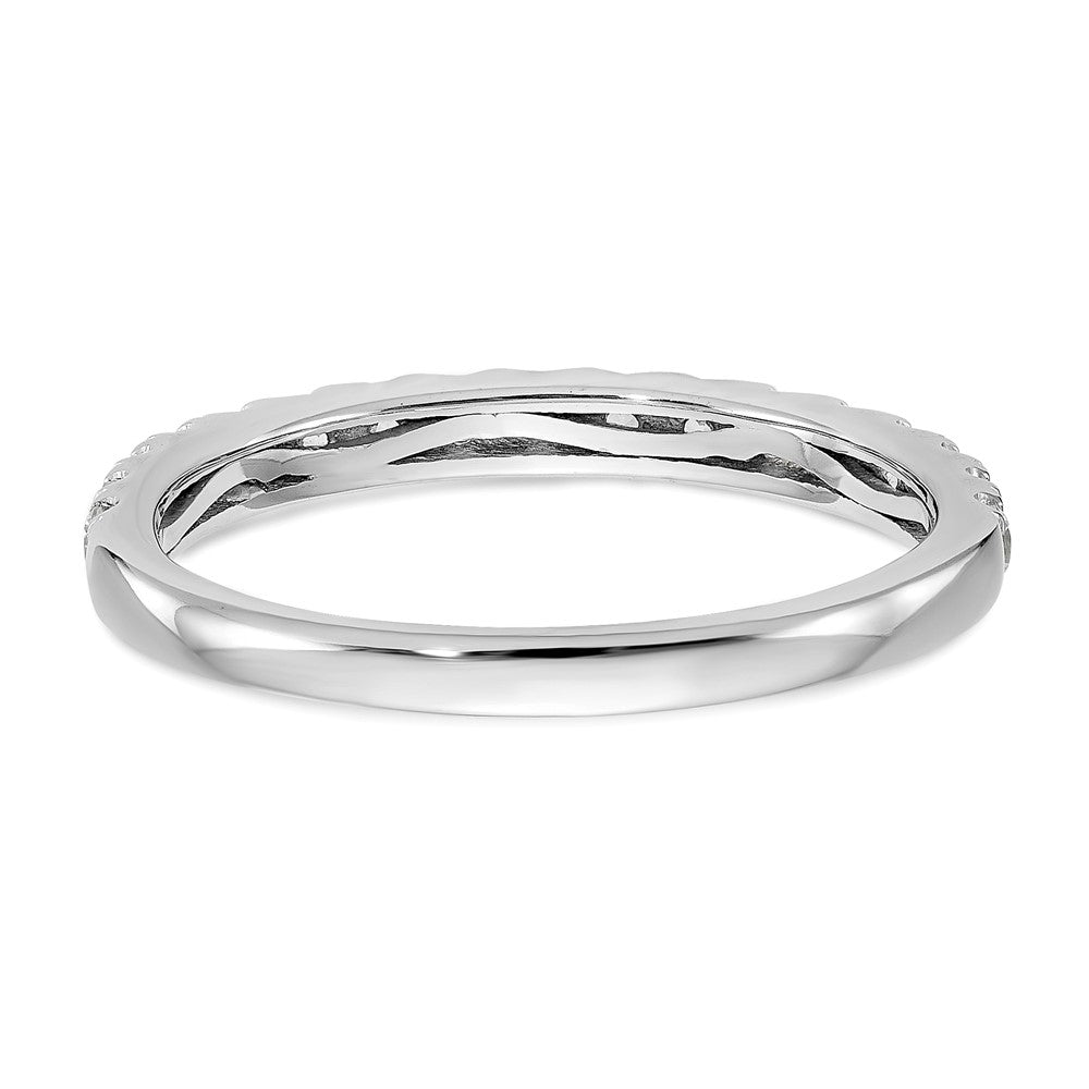 14k White Gold 3/8 carat Lab Grown Diamond VS/SI+ G+ Complete Band