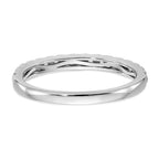 True Origin 14K White Gold 3/8 carat Lab Grown Diamond VS+ F+ Complete Wedding Band