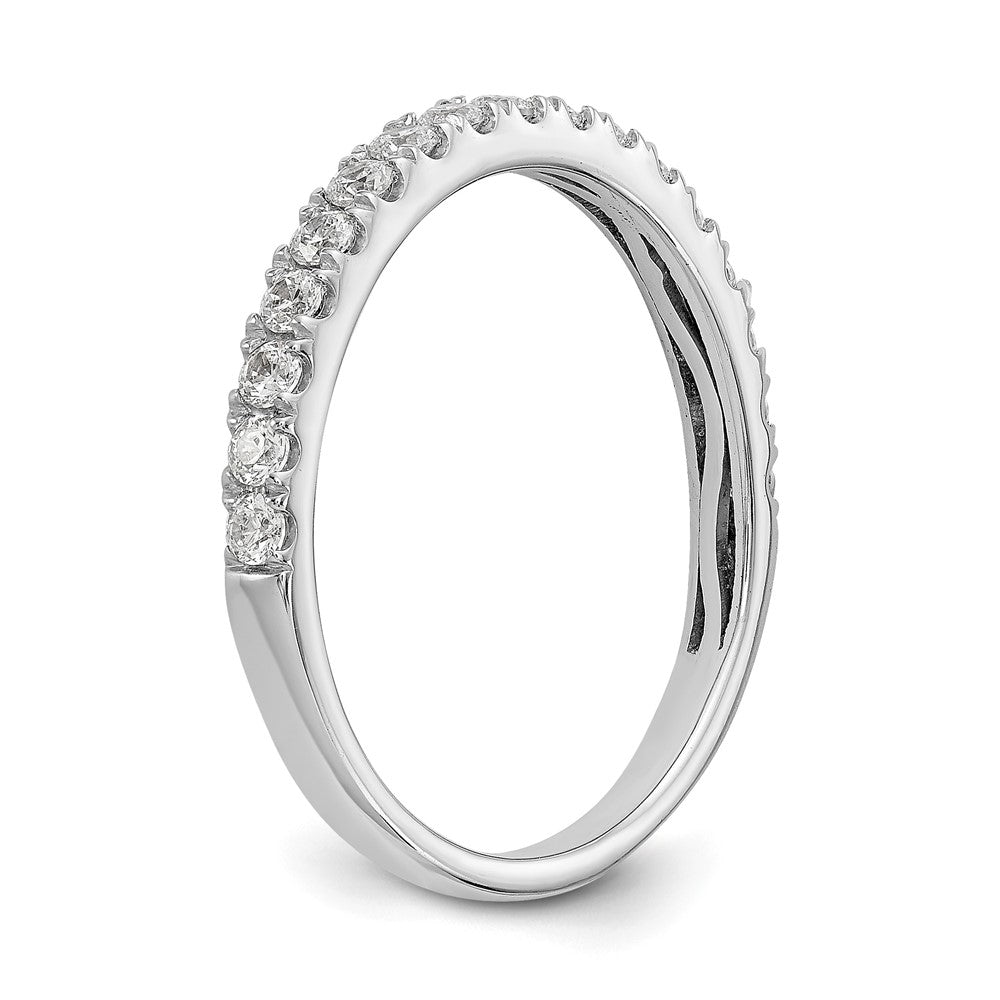 14K White Gold 3/8 carat Complete Round Diamond Band