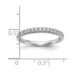 14k White Gold 3/8 carat Lab Grown Diamond VS/SI+ G+ Complete Band