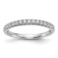 True Origin 14K White Gold 3/8 carat Lab Grown Diamond VS+ F+ Complete Wedding Band