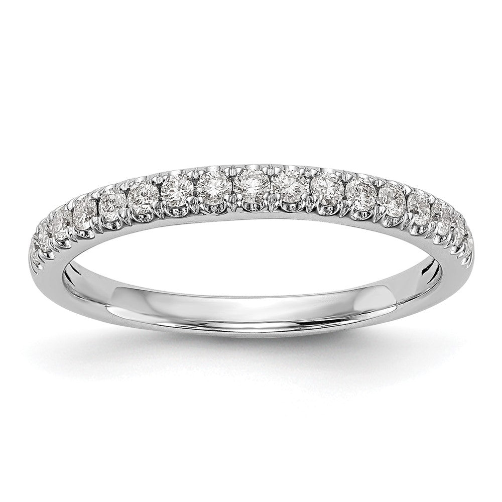 True Origin 14K White Gold 3/8 carat Lab Grown Diamond VS+ F+ Complete Wedding Band