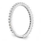 14K White Gold 3/8 carat Complete Round Diamond Band
