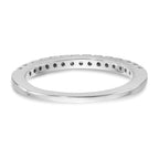 14K White Gold Diamond Band