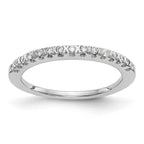 14K White Gold Diamond Band