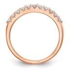14K Rose Gold 11-Stone 1/3 carat Complete Diamond Band