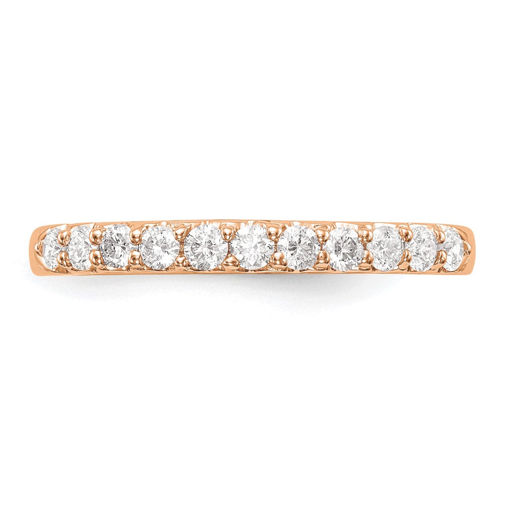 14K Rose Gold 11-Stone 1/3 carat Complete Diamond Band