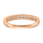 14K Rose Gold 11-Stone 1/3 carat Complete Diamond Band