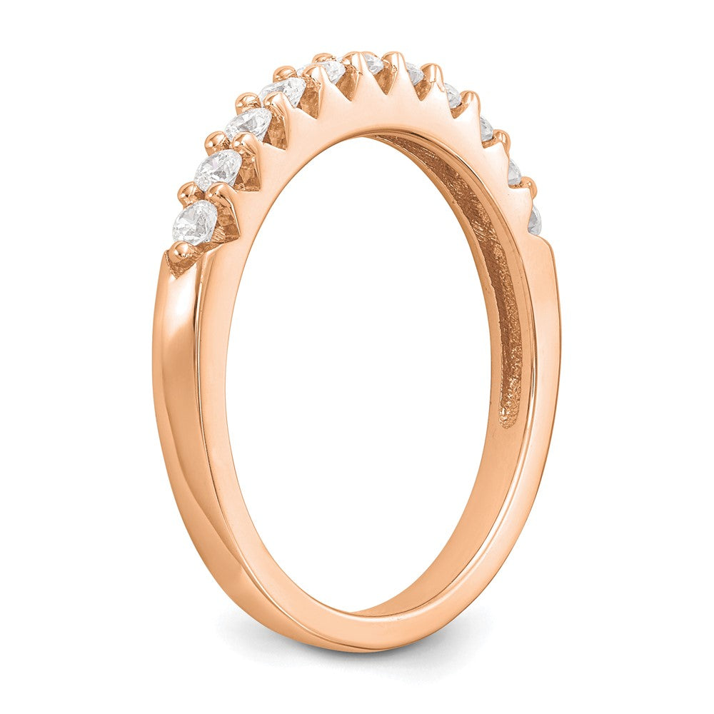 14K Rose Gold 11-Stone 1/3 carat Complete Diamond Band