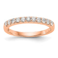14K Rose Gold 11-Stone 1/3 carat Complete Diamond Band
