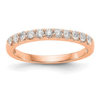 14K Rose Gold 11-Stone 1/3 carat Complete Diamond Band