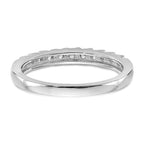 14K White Gold 11-Stone 1/3 carat Complete Diamond Band