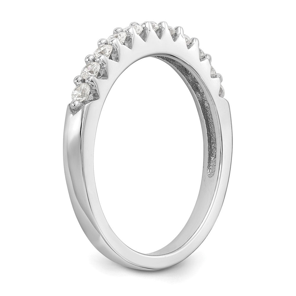 14K White Gold 11-Stone 1/3 carat Complete Diamond Band