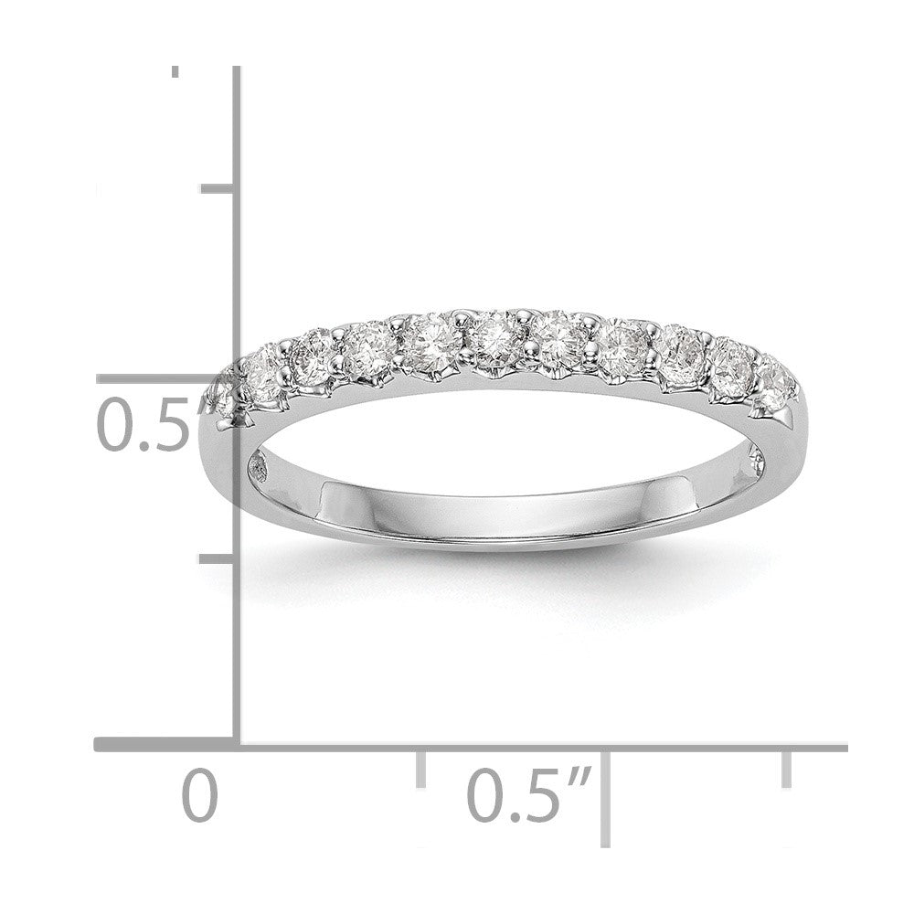 14k White Gold 1/3 carat Lab Grown Diamond VS/SI+ G+ Complete Band
