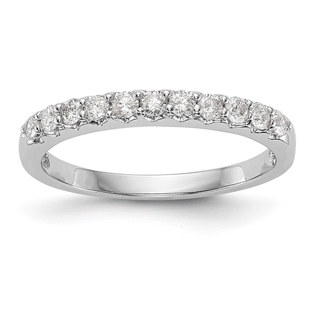 14k White Gold 1/3 carat Lab Grown Diamond VS/SI+ G+ Complete Band