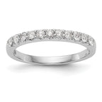 14K White Gold 11-Stone 1/3 carat Complete Diamond Band