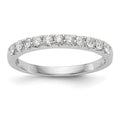 14K White Gold 11-Stone 1/3 carat Complete Diamond Band