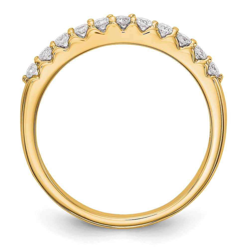 14K Yellow Gold Diamond Band