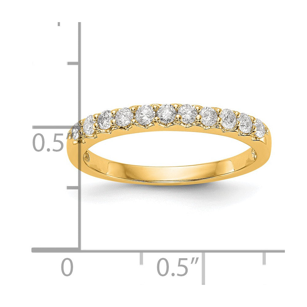 14K Yellow Gold Diamond Band