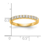 14K Yellow Gold Diamond Band