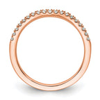 14K Rose Gold Diamond Band