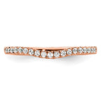 14K Rose Gold Diamond Band