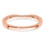 14K Rose Gold Diamond Band