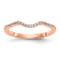 14K Rose Gold Diamond Band