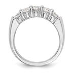 14K White Gold Diamond Band