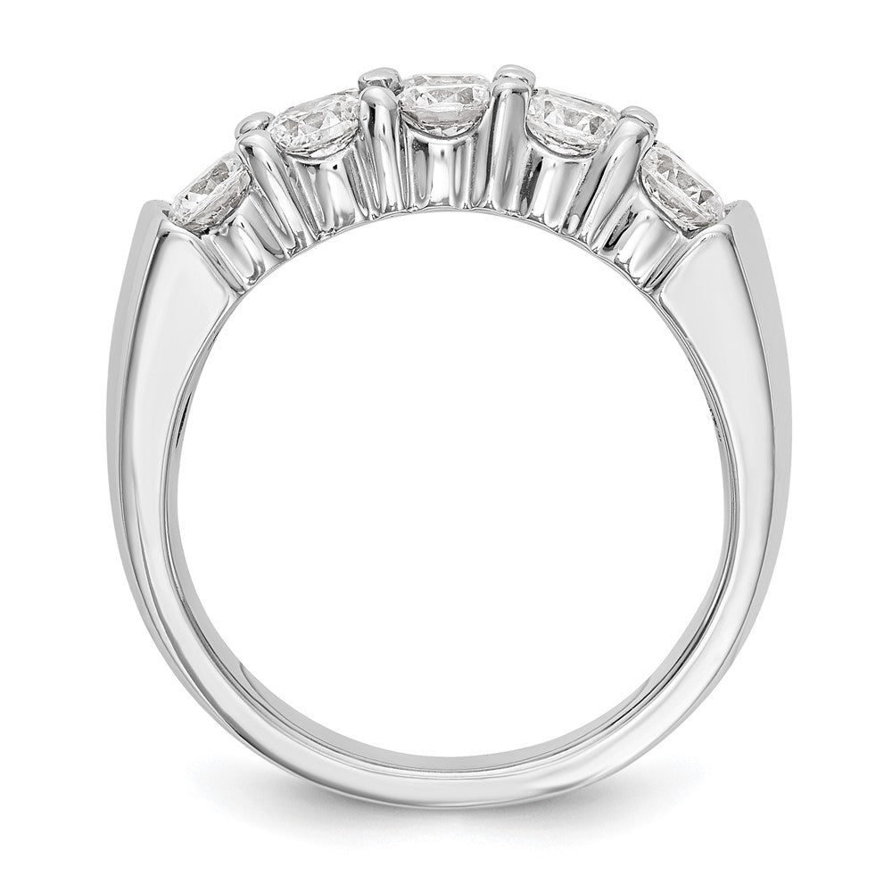 14K White Gold Diamond Band