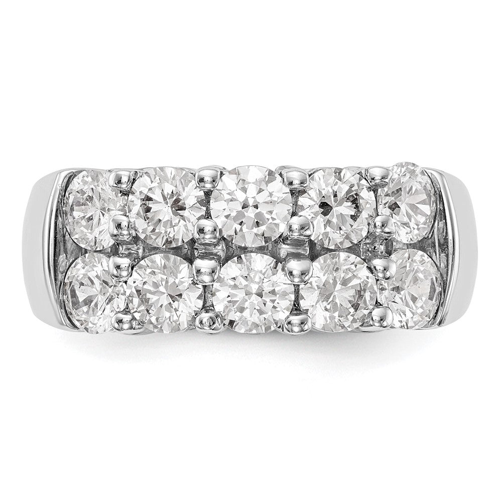 14K White Gold Diamond Band