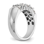 14K White Gold Diamond Band
