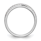 14K White Gold Diamond Band