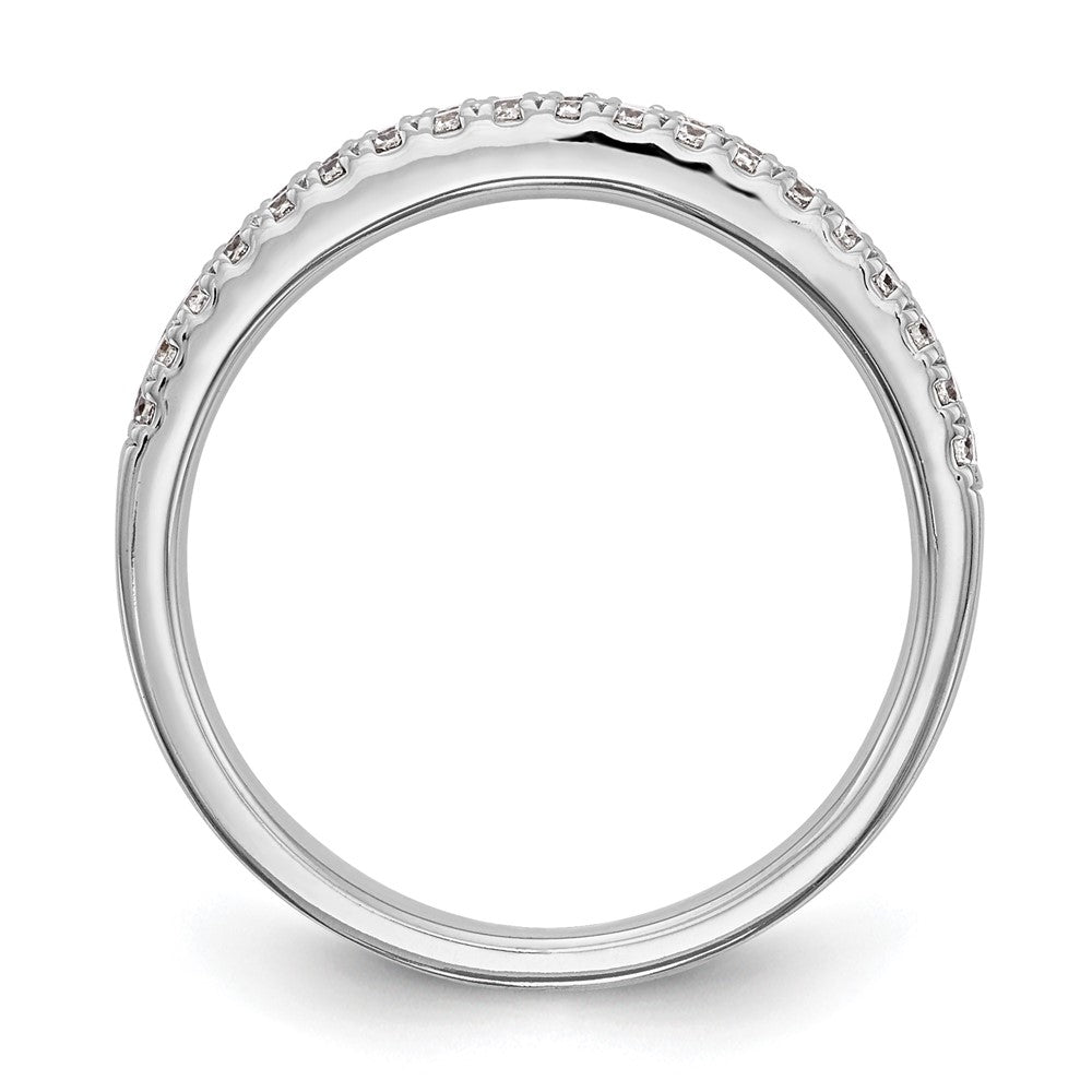 14K White Gold Diamond Band