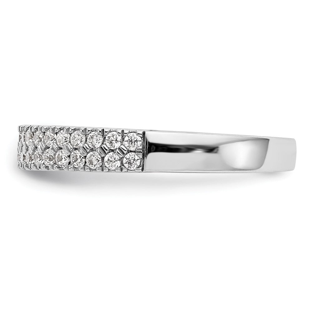 14K White Gold Diamond Band