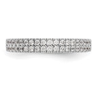 14K White Gold Diamond Band