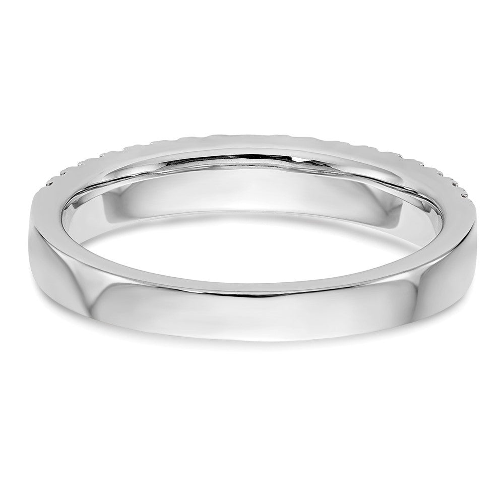 14K White Gold Diamond Band